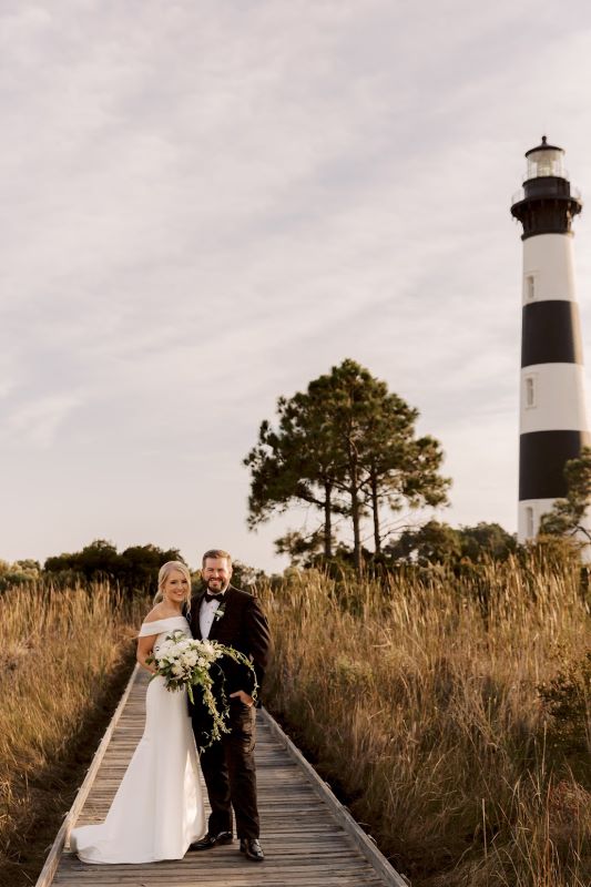 bodie island lighthouse wedding elopement photo